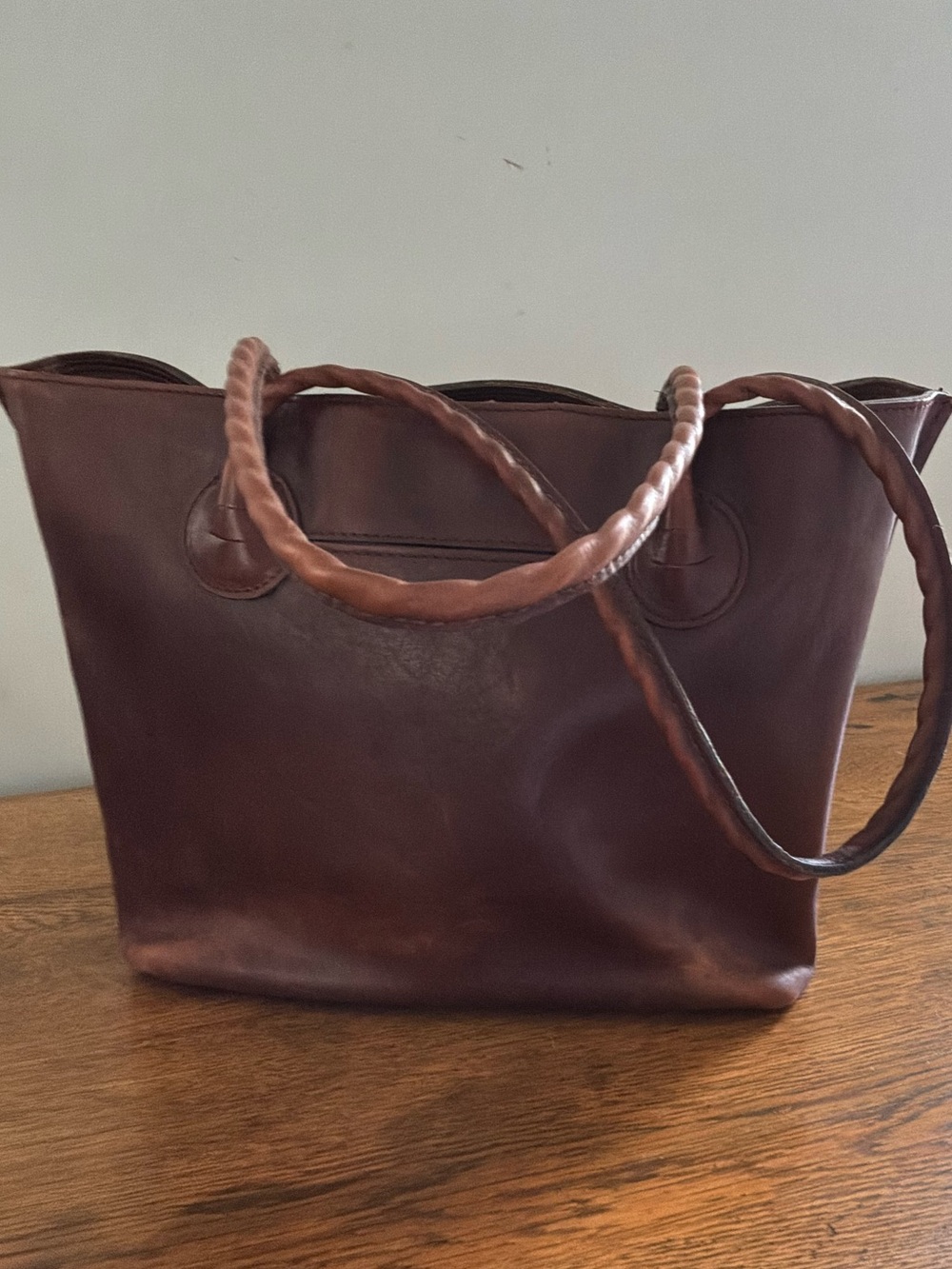Patricia Nash Classic Brown Leather Tote Bag